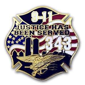  Justice is Served Maltese Cross Pin 
