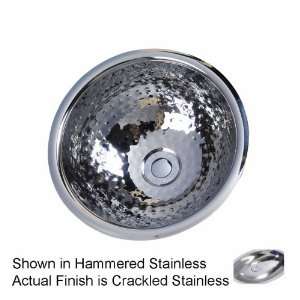  Barclay Metal Sinks Crackled Stainless Topmount Bath Sink 