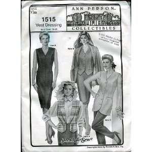   Pattern 1515 ~ Vest Dressing ~ Bust Sizes 30 46 Arts, Crafts & Sewing