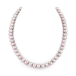  7 8mm Lavender Freshwater Pearl Necklace, 36 Inch Opera 