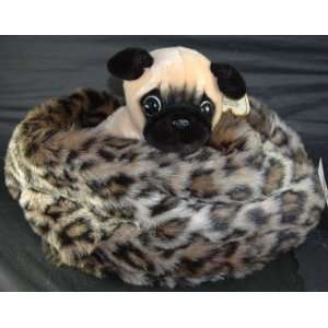   Leopard Cuddle Nest Pet Puppy Dog Cat Soft Bed NEW 