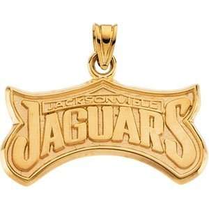14K Yellow Gold Jacksonville Jaguars Pendant  Sports 