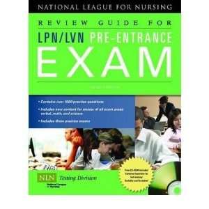  Review Guide for LPN/LVN Pre Entrance Exam [With CDROM 