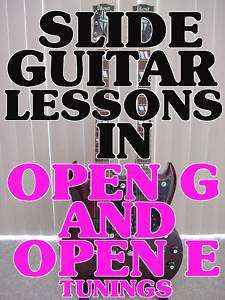 Slide Blues Guitar Lessons in Open E and G Tunings DVD  