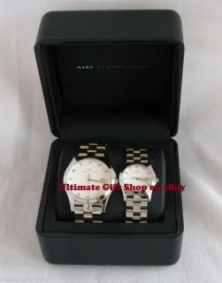   JACOBS SILVER TONE S/STEEL HIS & HERS HENRY WATCHES MBM9008 NEW  