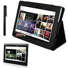 in 1 Travel Accessory Bundle leather case black For Sony Tablet S 16 