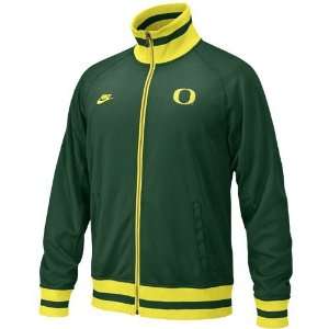 Nike Oregon Ducks Green Full Medal Track Jacket:  Sports 
