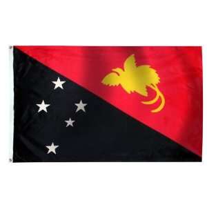  Papua New Guinea Flag 3X5 Foot E Poly Patio, Lawn 