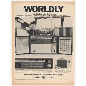   1968 GE General Electric World Monitor Radio Print Ad: Home & Kitchen