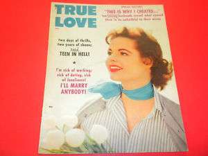 TRUE LOVE 1958 April ROMANCE MAGAZINE vintage  