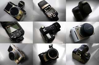 Camera Sticker Metal + Safety Film Design Skin Cover For Nikon D90 G 