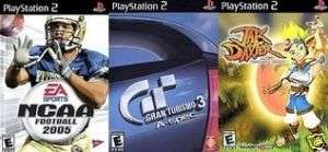 Playstation 2   3 Package   NCAA, Gran Turismo, Jak  