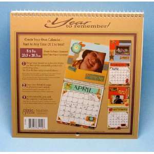  Create Your Own Calendar Pages Kit 8x8: Arts, Crafts 
