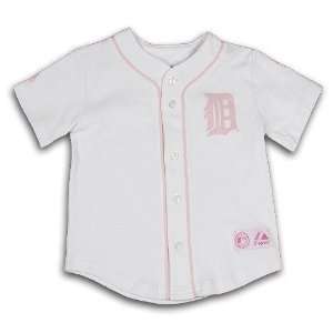 Detroit Tigers Girls Toddler Pink D Jersey:  Sports 