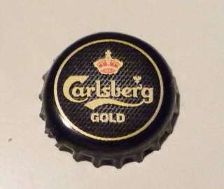 CARLSBERG GOLD BEER Bottle Cap Crown Black Malaysia  