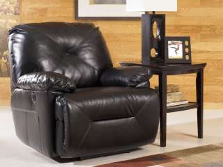 HARPER BLACK BONDED LEATHER POWER RECLINER SOFA COUCH SECTIONAL SET 