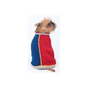 HALF AND HALF SWEATER, Color RED; Size MEDIUM (Catalog Category Dog 