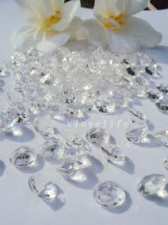 1000 4ct 10mm Clear Diamond Confetti Wedding Decoration  