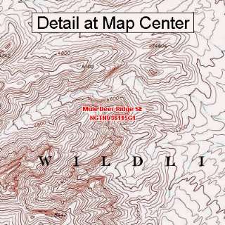 USGS Topographic Quadrangle Map   Mule Deer Ridge SE, Nevada (Folded 