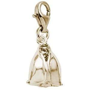 Rembrandt Charms Fortune Cookie Charm with Lobster Clasp, 14k Yellow 