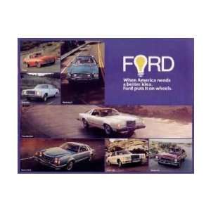  1977 FORD Sales Brochure Literature Book Piece Automotive