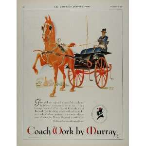  1927 Ad Murray Car Coachwork Logo Horse Coach Carriage 