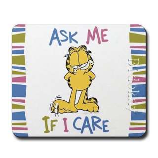 m568 Mouse Pad Mousepad Mat Ask Me If I Care Garfield  