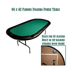    84 x 42 Texas Holdem Poker Padded Folding Table