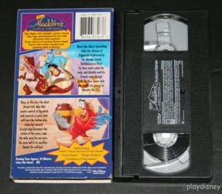 Disney Aladdins Arabian Adventures   Fearless Friends VHS 