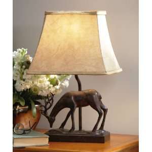 Buck Deer W/ Antlers Table Lamp By Collections Etc