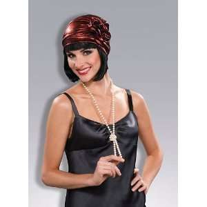    Metallic Red Flapper Cloche Hat   One Size [Toy] Toys & Games