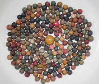   200 old vintage clay marbles as shown in pictures most of the marbles