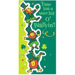  St. Patricks Day Sparkling Door Banner 53in x 27in Toys 