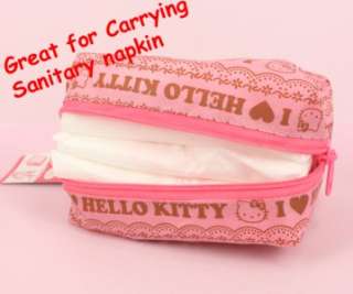 Hello Kitty Cosmetic Bag Sanitary napkin Bag Case L16c  