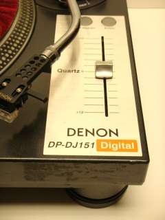 DENON DP DJ151 DIRECT DRIVE PRO TURNTABLE W/ NICE CASE  