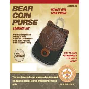  Silver Creek Bear Coin Leather Purse Kit Arts, Crafts 