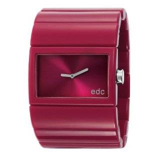 edc by esprit Womens EE900202012 Jazzy Crossover Berry Pink Watch