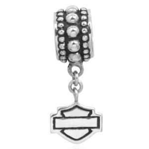 com Harley Davidson® Sterling Silver Studded Silver Spacer Ride Bead 