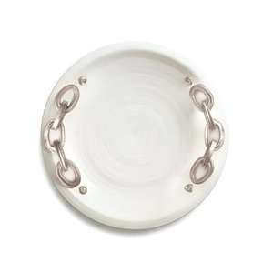  Arte Italica Palazzo Silver Round Platter: Kitchen 