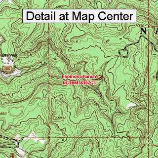 USGS Topographic Quadrangle Map   Espinosa Ranch, New Mexico (Folded 