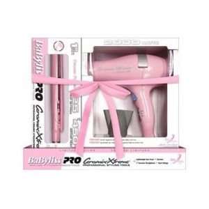  Babyliss Pro Pink Ceramix Xtreme Hair Dryer & 1 Ceramic 