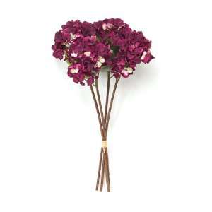   Red Violet Hydrangea Artificial Flower Bouquets 18 Home & Kitchen