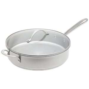  Simply Calphalon Stainless 5 Quart Saute Pan with Cover 