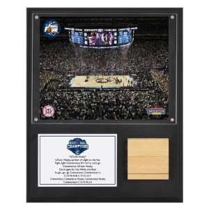  Connecticut Huskies 12x15 Plaque with Game Used 2011 Final 
