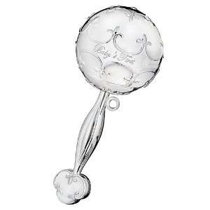  Waterford Babys First Christmas 2011 Silver Ornament, 4 3 