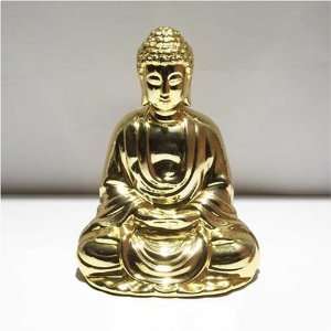  Classic Decorative Zen Buddha Meditation Sculpture in Gold 