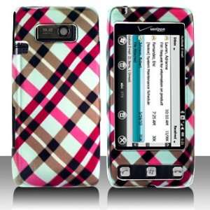 Pink Plaid   LG VS750 Fathom Case Cover + Screen Protector (Universal 