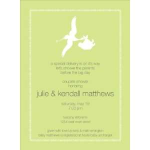    Special Delivery Lime Baby Shower Invitations: Home & Kitchen