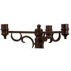   9308 Outdoor Accessory   Triple Post Mount Bracket, Choose Your Finish