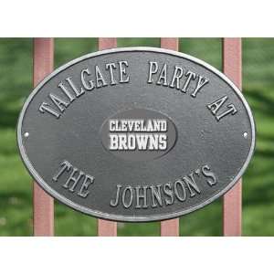  Cleveland Browns Personalized Pewter and Silver Indoor 